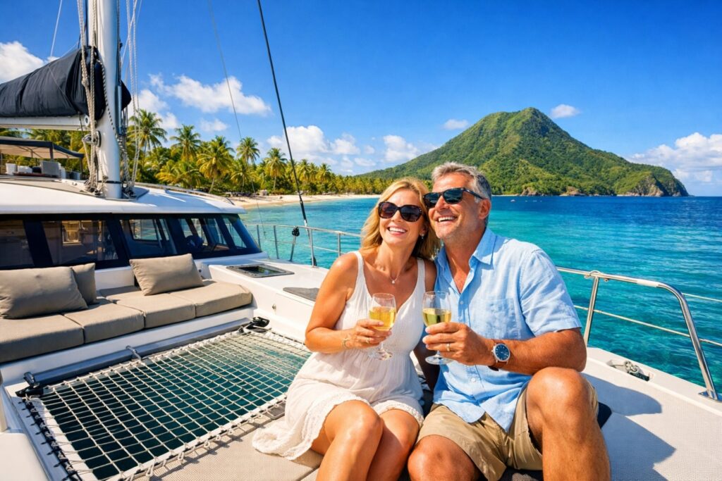 Crosière catamaran antilles